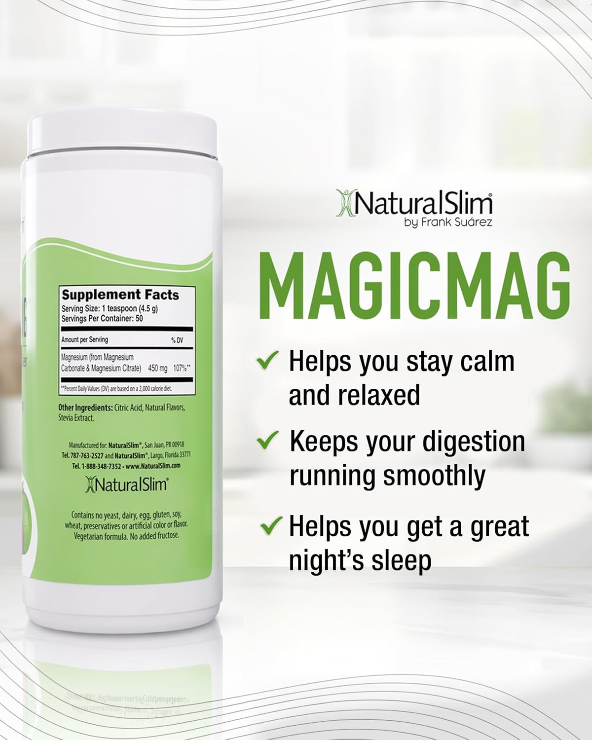 NEW MagicMag Pure Magnesium Citrate Powder Stress Muscle Support