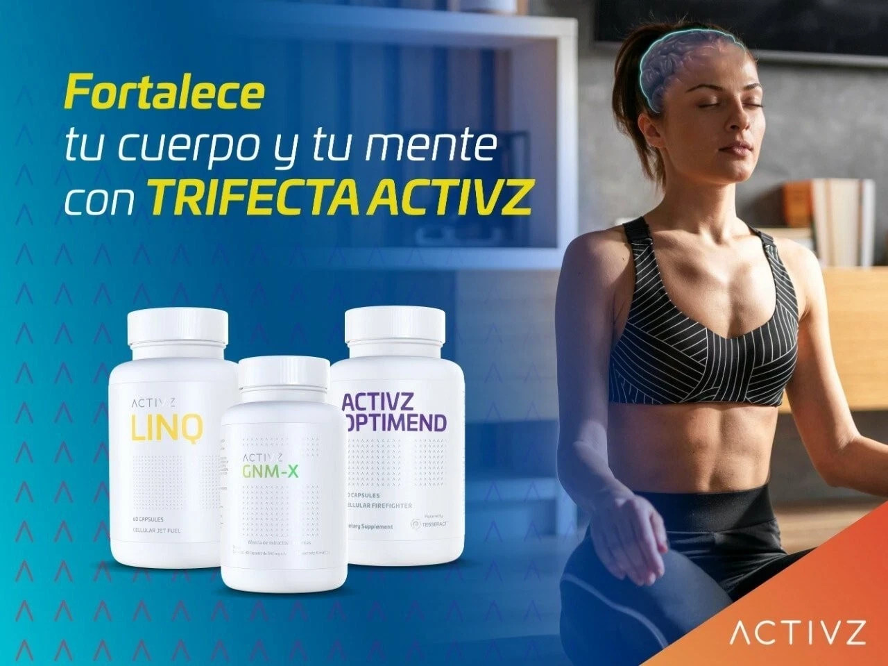 NEW ACTIVZ EPIGENETIC TRIFECTA 3 bottles set 1 LINQ + 1 GNMX + 1 OPTIMEND