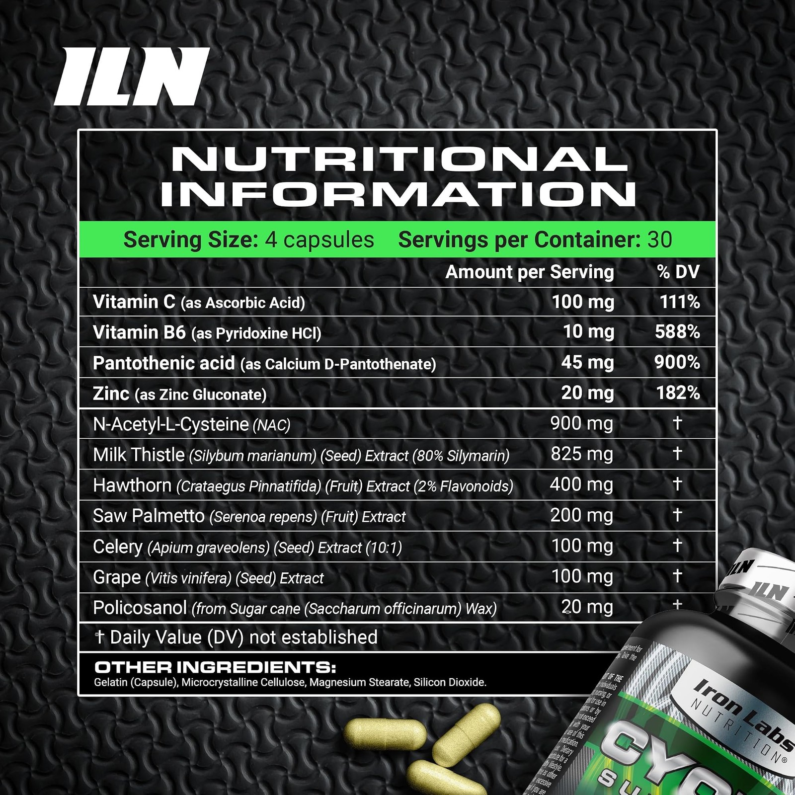 Cycle Support Plus NAC – Cycle Support Supplements for Men – 120 Capsules
