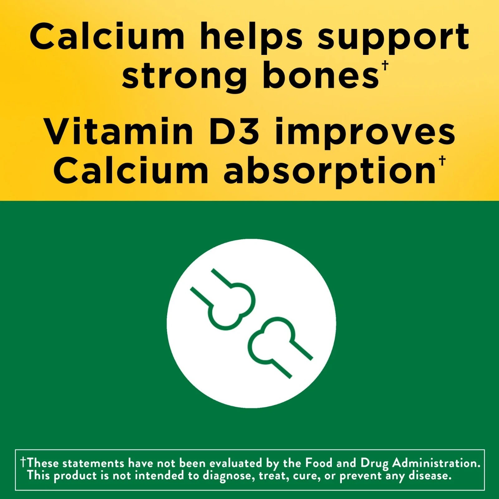 Nature Made Calcium 600 mg with Vitamin D3, Dietary Supplement for Bone…