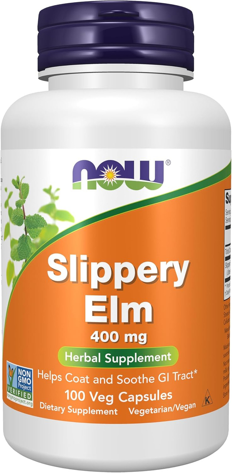 Slippery Elm, 100 Caps 400 Mg