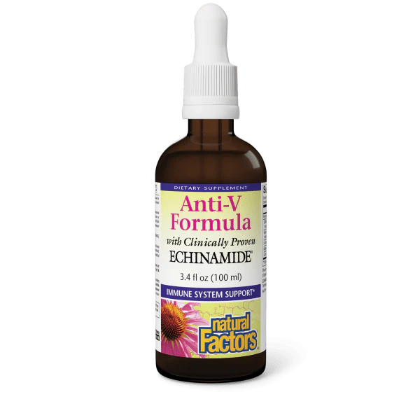 Natural Factors Anti-V Formula Liquid ECHINAMIDE 3.4 fl oz (1 pack)