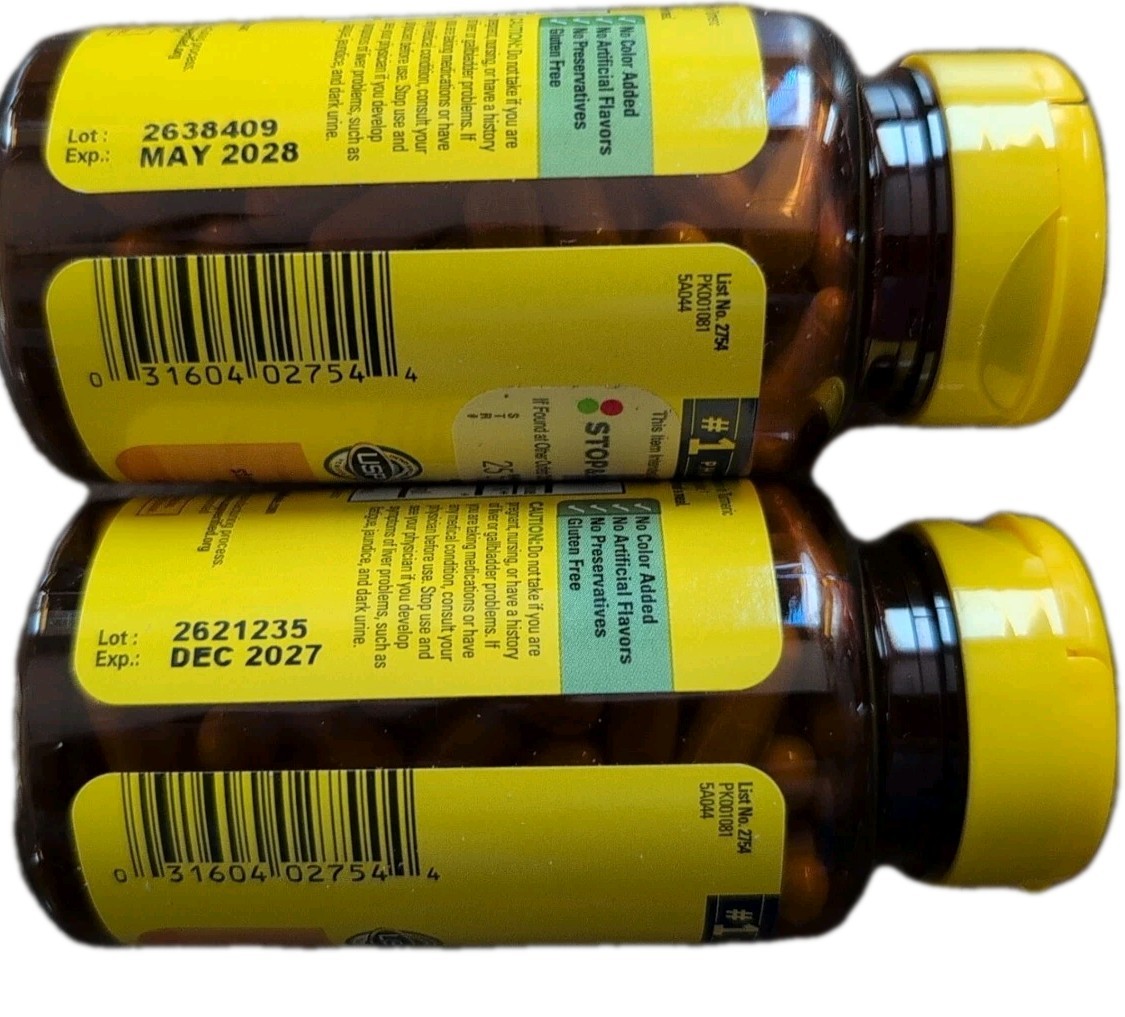 (2) Nature Made High Absorption Turmeric 30 Capsules Each. Exp: 08/2027