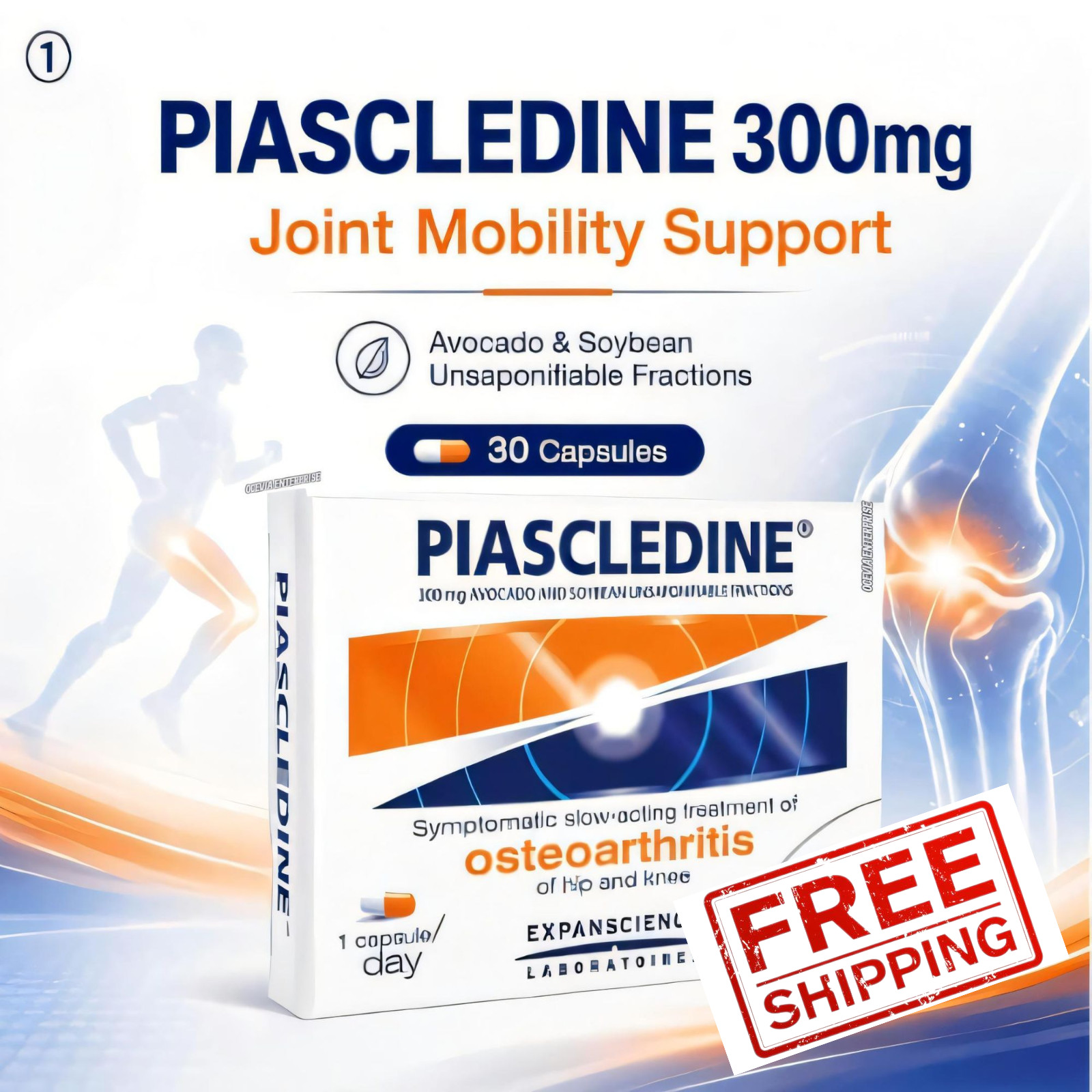2 New Box PIASCLEDINE 300mg Anti-rheumatic Osteoarthritis Joint-Pains 30 Count