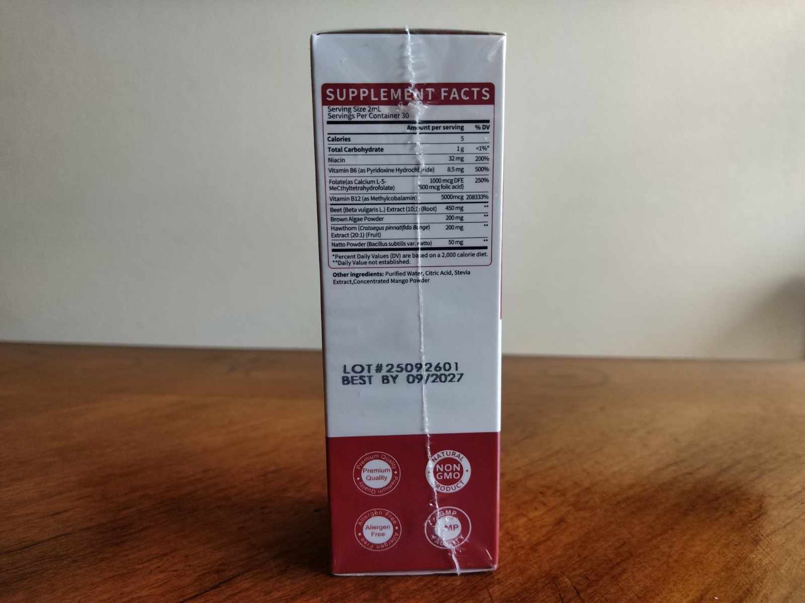 Mulittea Methylated B Complex Liquid Drops 5000 mcg B12 + 1000 mcg Folate 30days