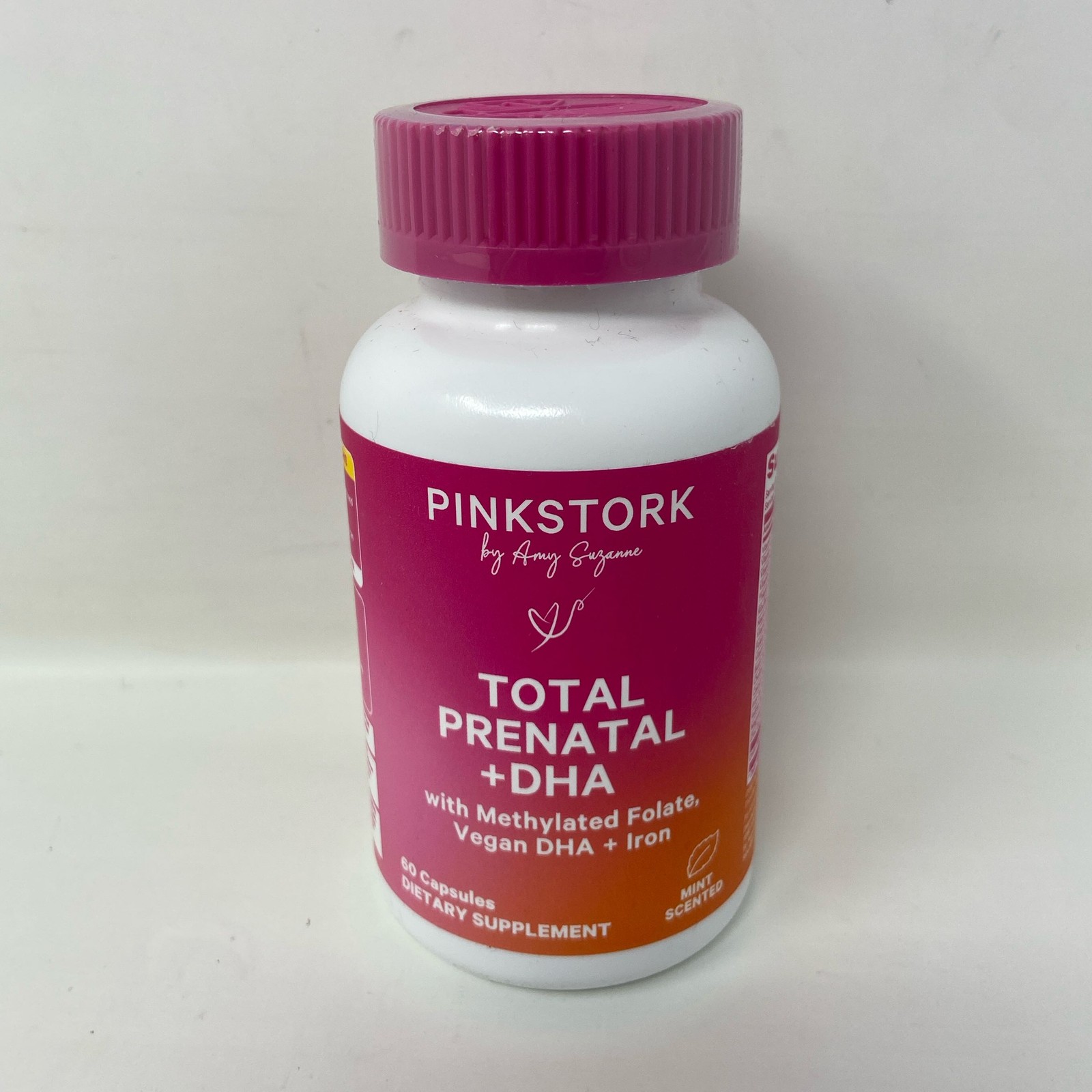 Pink Stork Total Prenatal + DHA, Mint Scented, 60 Capsules