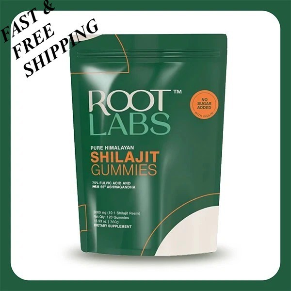 NEW LUXRY Root Labs 3000 mg Pure Himalayan Shilajit Gummies – 120 Gummies