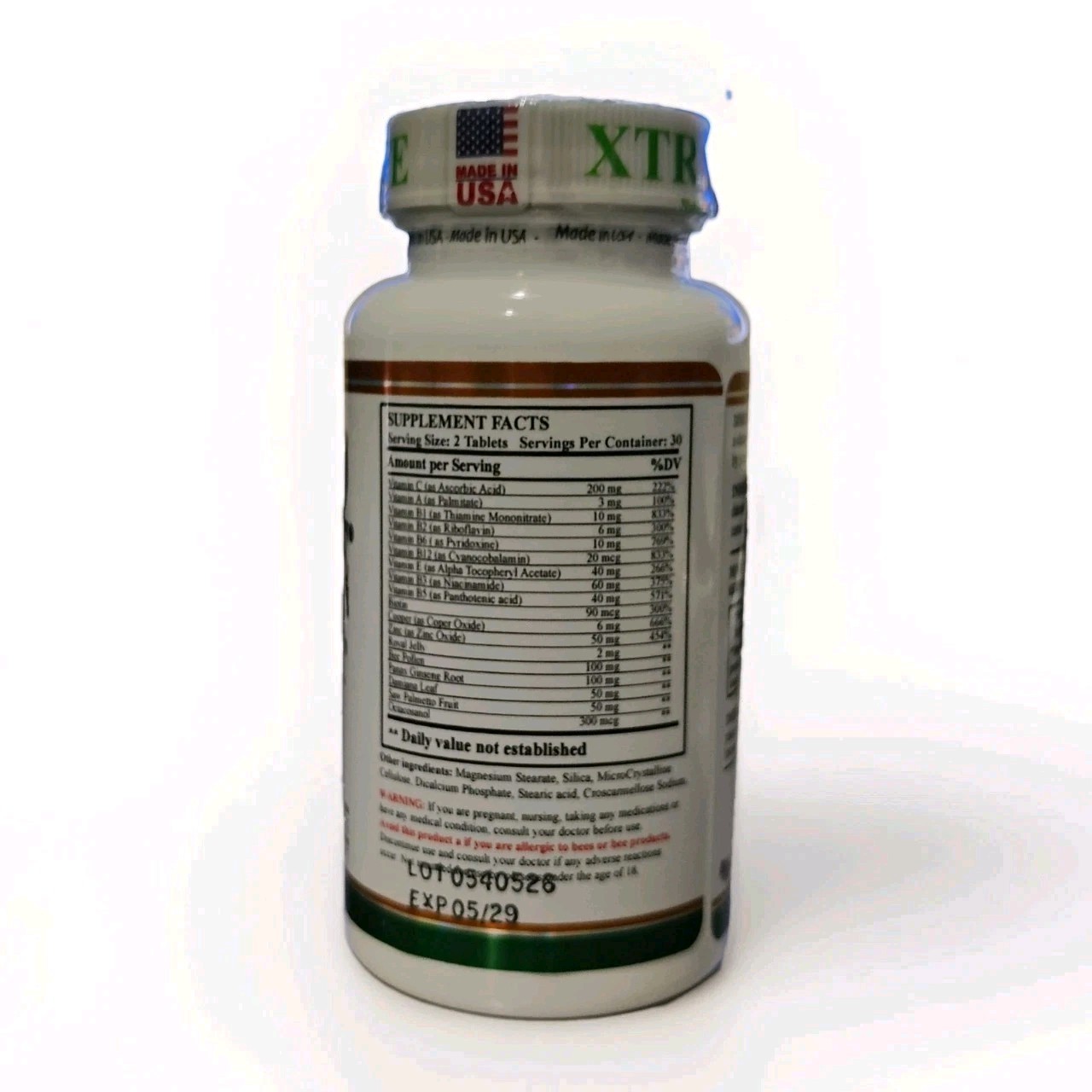 Multivitamin MultiMineral for Men, Daily Mens Vitamin Supplement: Non-GMO