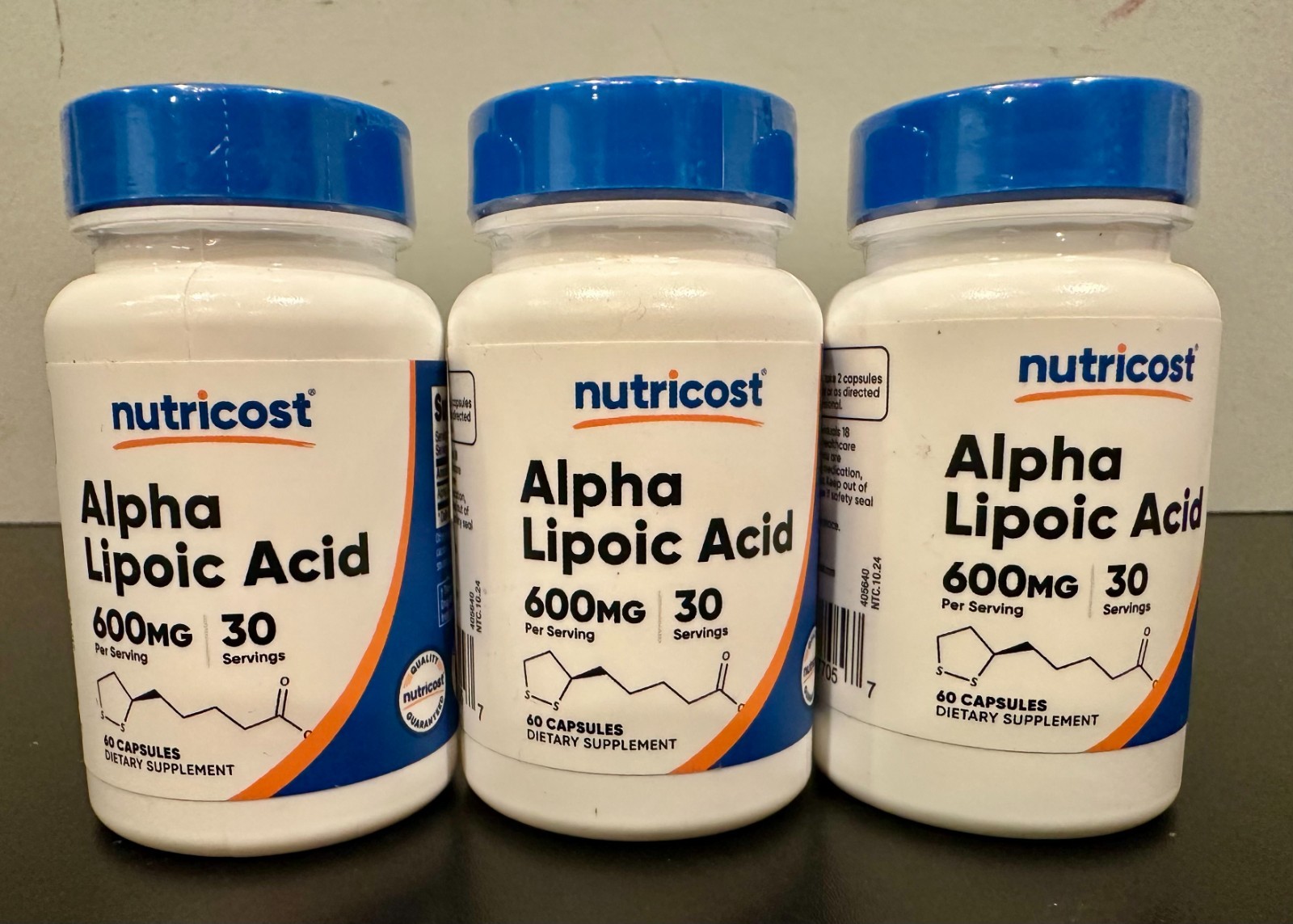Alpha Lipoic Acid Capsules (600 MG, 60 Capsules) 3 PACK EXP: 01/2028 *NEW*
