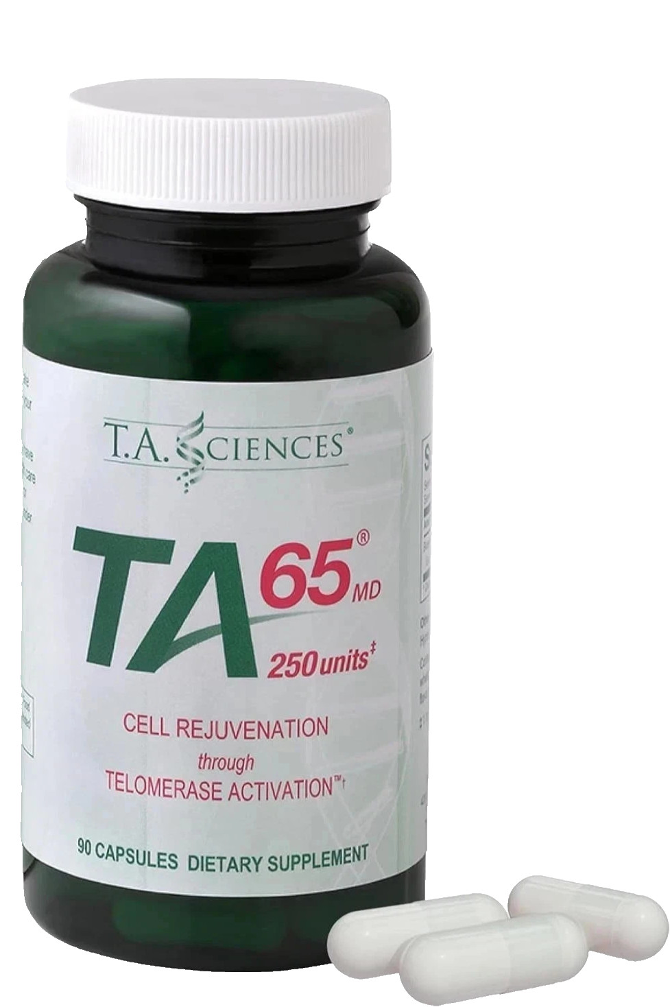 TA-65 Telomere Activation Rejuvenation Supplement, DNA Repair, Stem Cell 90 Caps