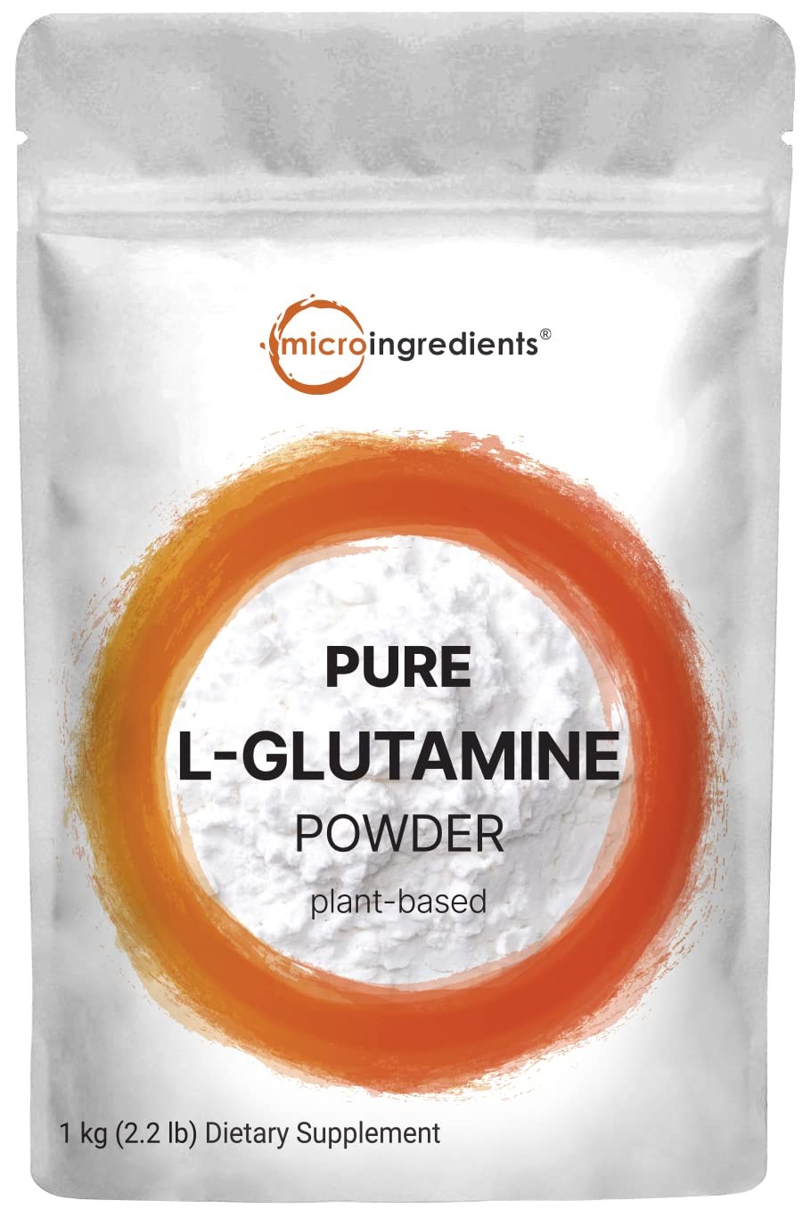 Micro Ingredients Pure L-Glutamine Powder 2.2Lbs 1Kg Form Amino Acid Unflavored