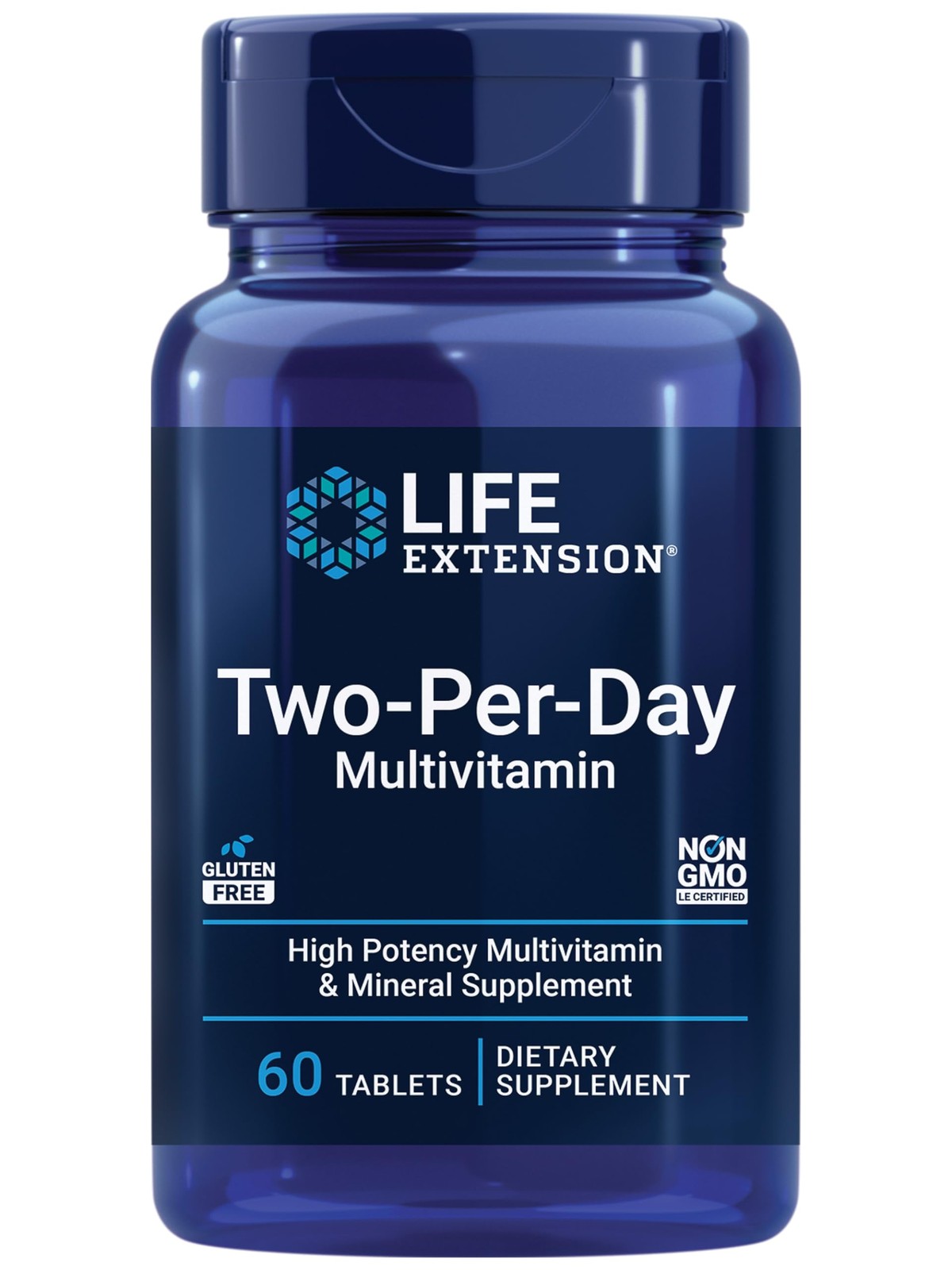 Life Extension Two-Per-Day Multivitamin 60 Count (Pack of 1), Speckled Beige