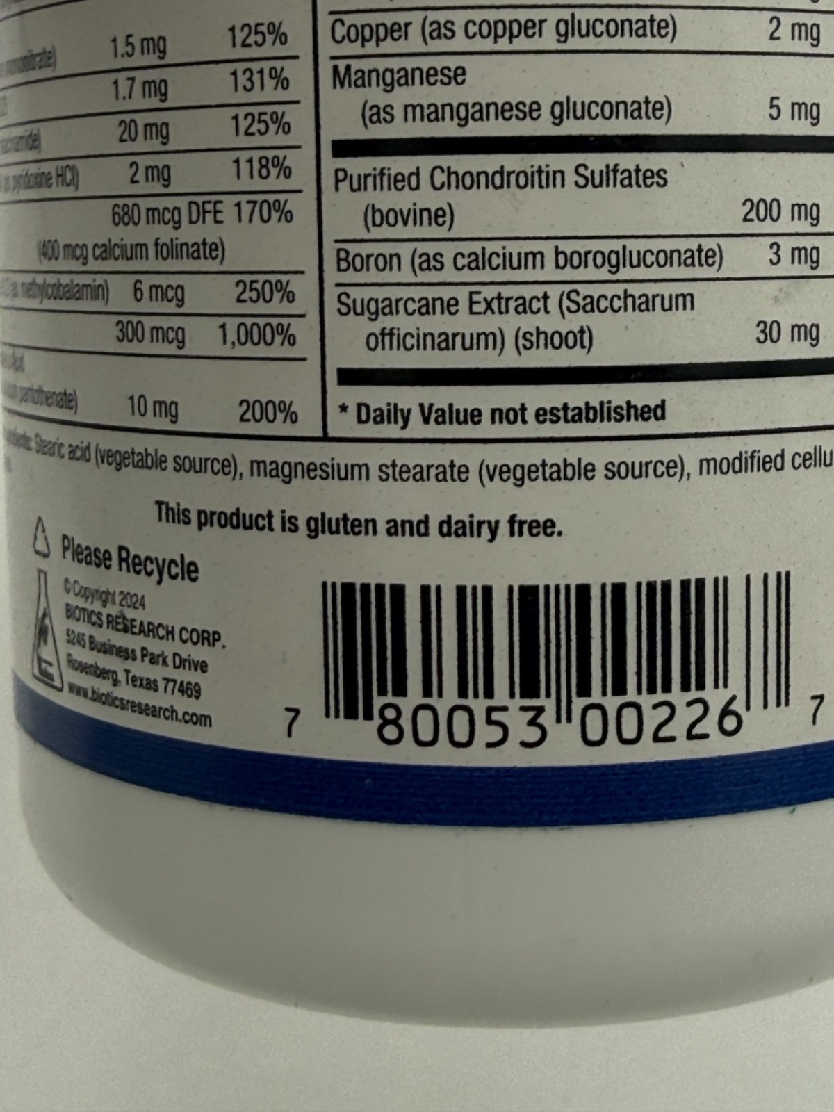Biotics Research Osteo B Plus Optimal Bone Health Support, 90 Tab, Exp 08/2026