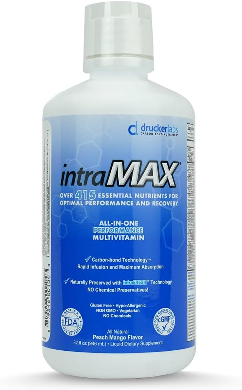 Intramax Organic Liquid Multivitamin, Non GMO, Dairy Free, Gluten Free, Magnesiu