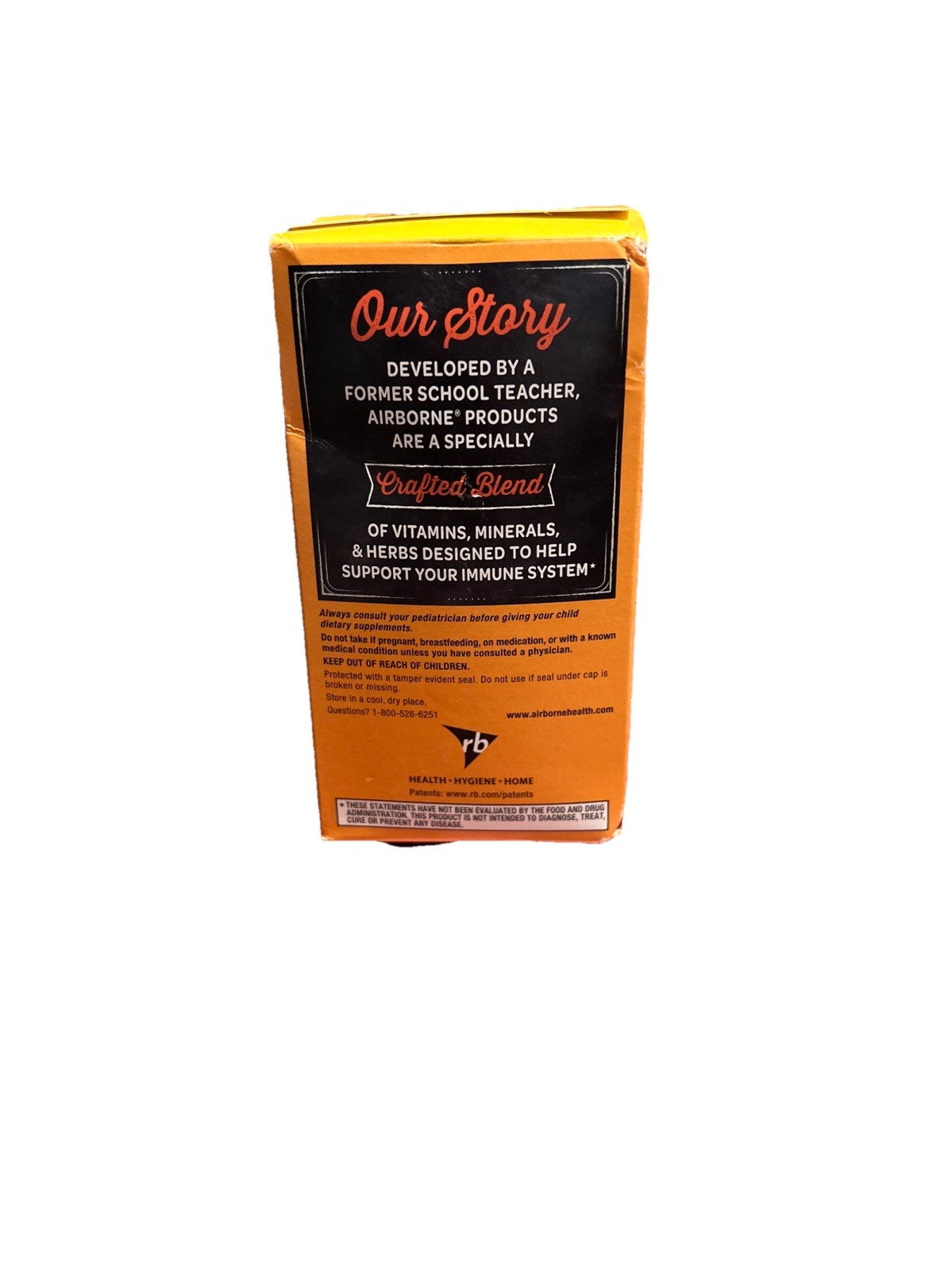 AirBorne 1000mg Vitamin C Citrus 64 Chewable Tablets Gluten-Free Exp 06/2025