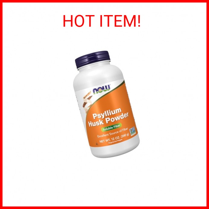 NOW Foods Supplements, Psyllium Husk Powder, Non-GMO Project Verified, Soluble F