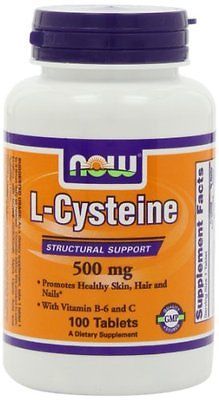 NOW Foods L-Cysteine 500mg 100 count B-6 & Vitamin C Best Buy 3/2027