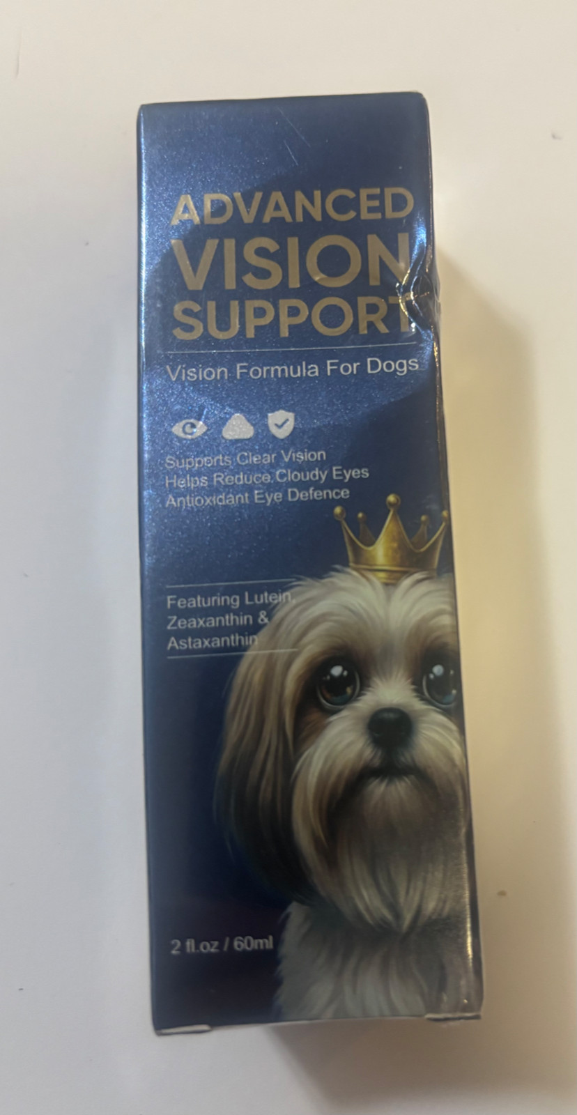 Advanced Vision Formula for Dogs with Lutein, Zeaxanthin & Astaxanthin – 2 fl oz