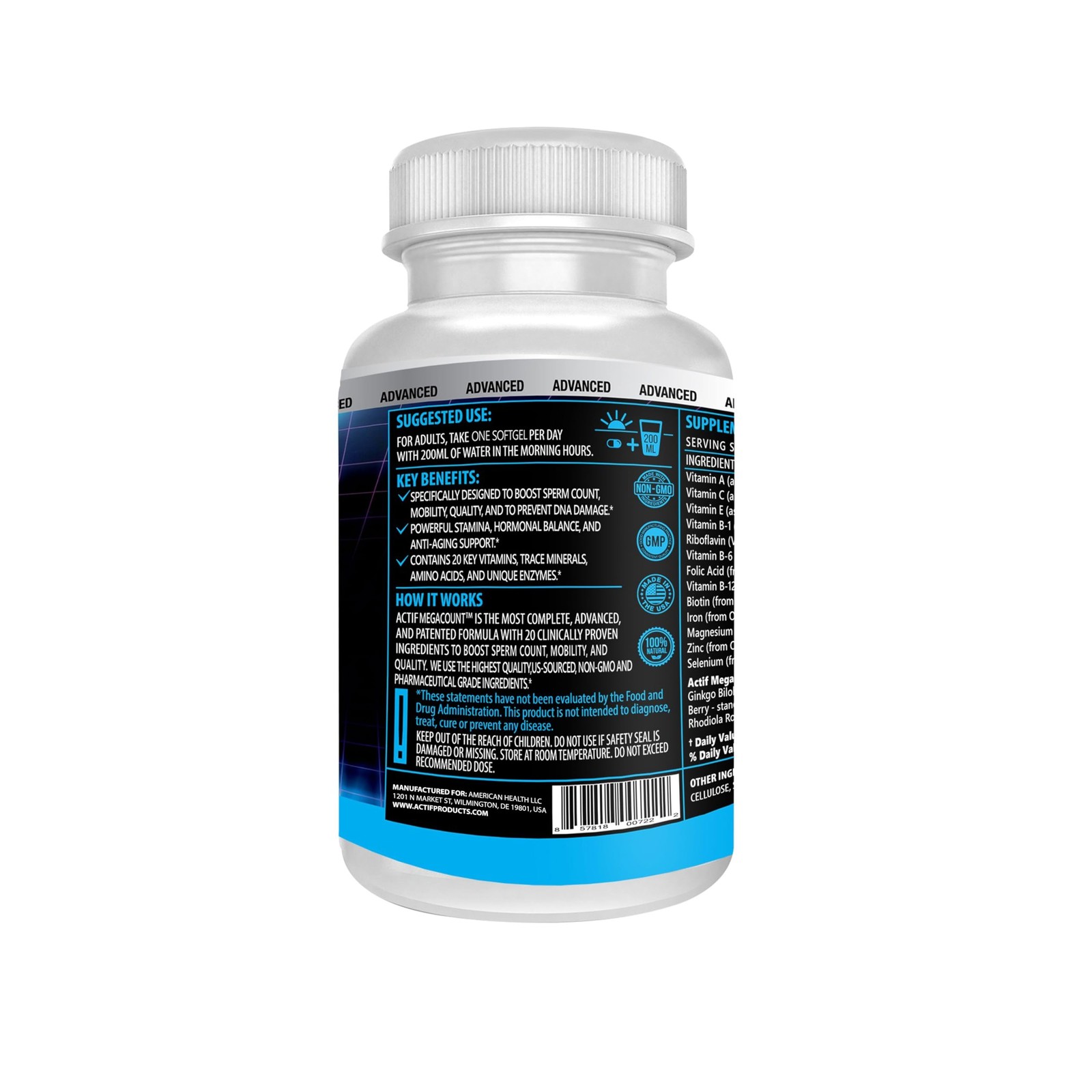 Megacount for Men – Maximum Fertility Support and Sperm Count Booster, Clinicall