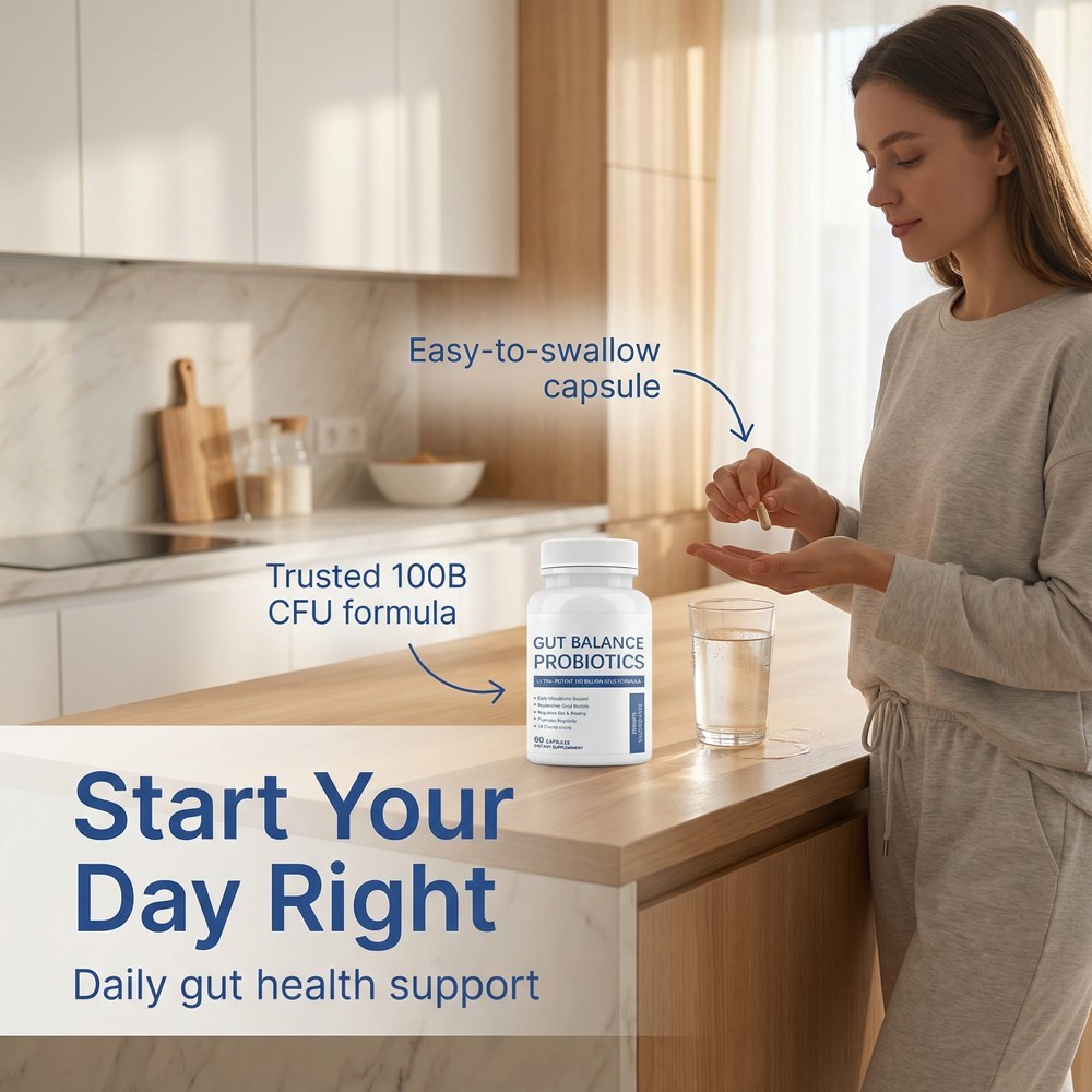 ESUNM 100 Billion Probiotics – For Digestive & Gut Health Supplement – 60ct