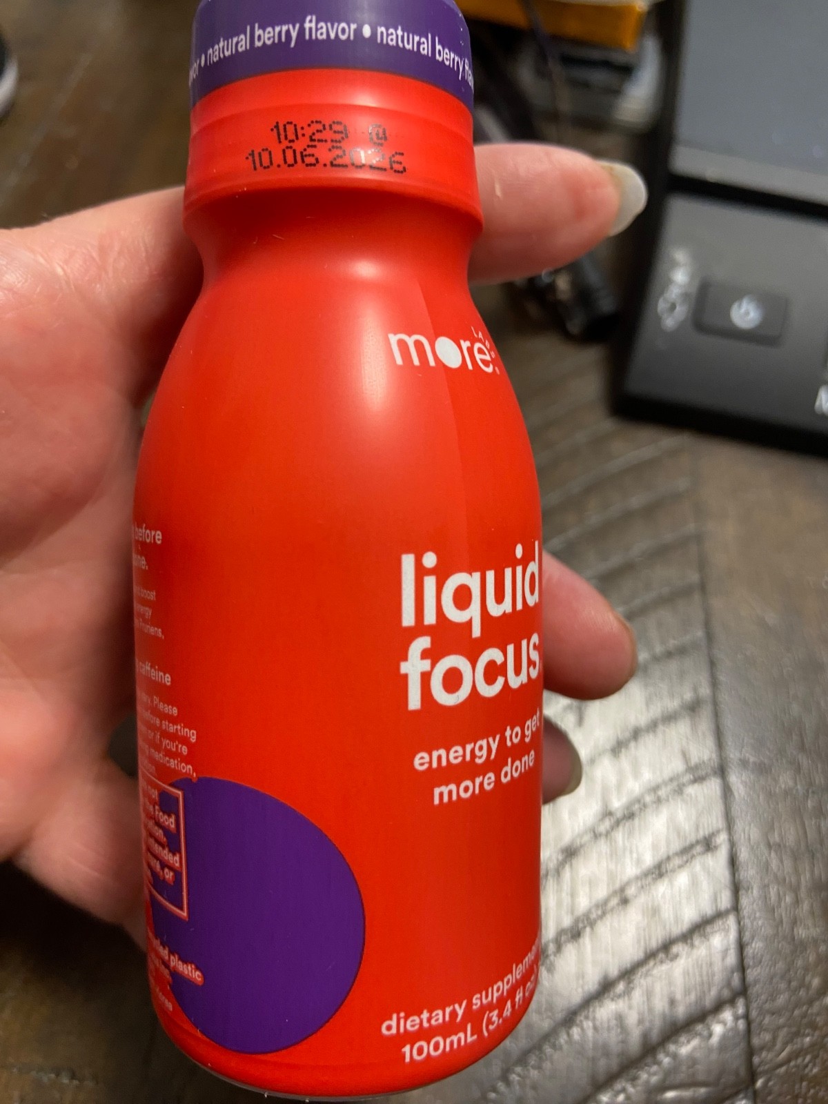 More Labs Liquid Focus Berry Flavored Supplement 3.4 Fl Oz (Pack of 5)