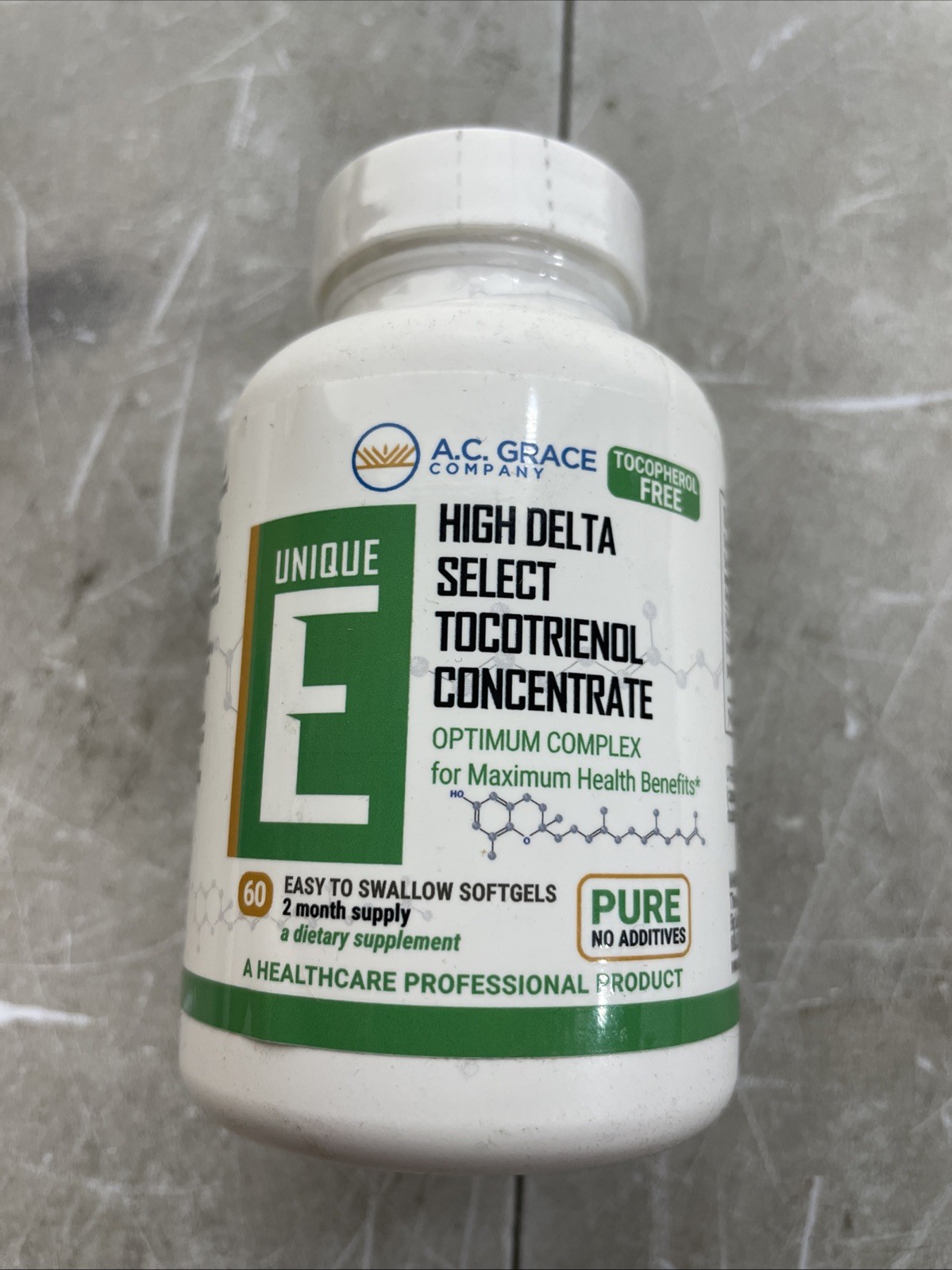 Unique E, Tocotrienol, 125 mg, 60 Easy To Swallow Softgels