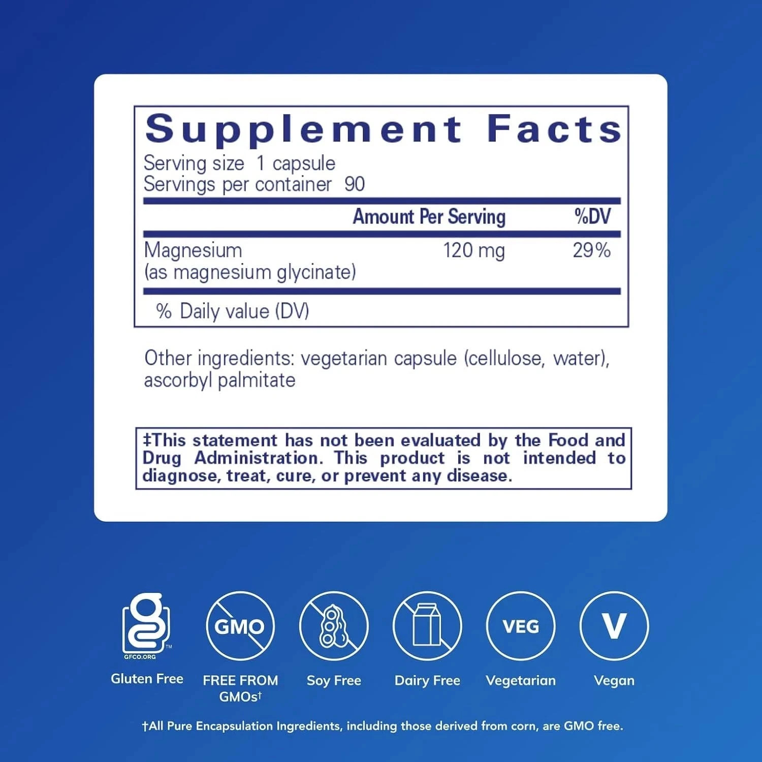 Pure Encapsulations Magnesium (Glycinate) – Supplement to Support Stress Relief