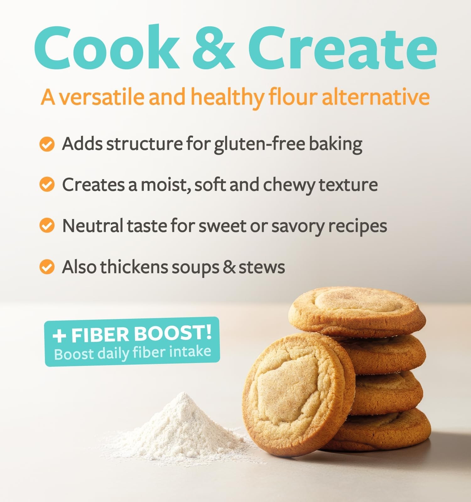 Organic Psyllium Husk Powder – Vegan Gluten Free Fiber for Baking & Smoothies –
