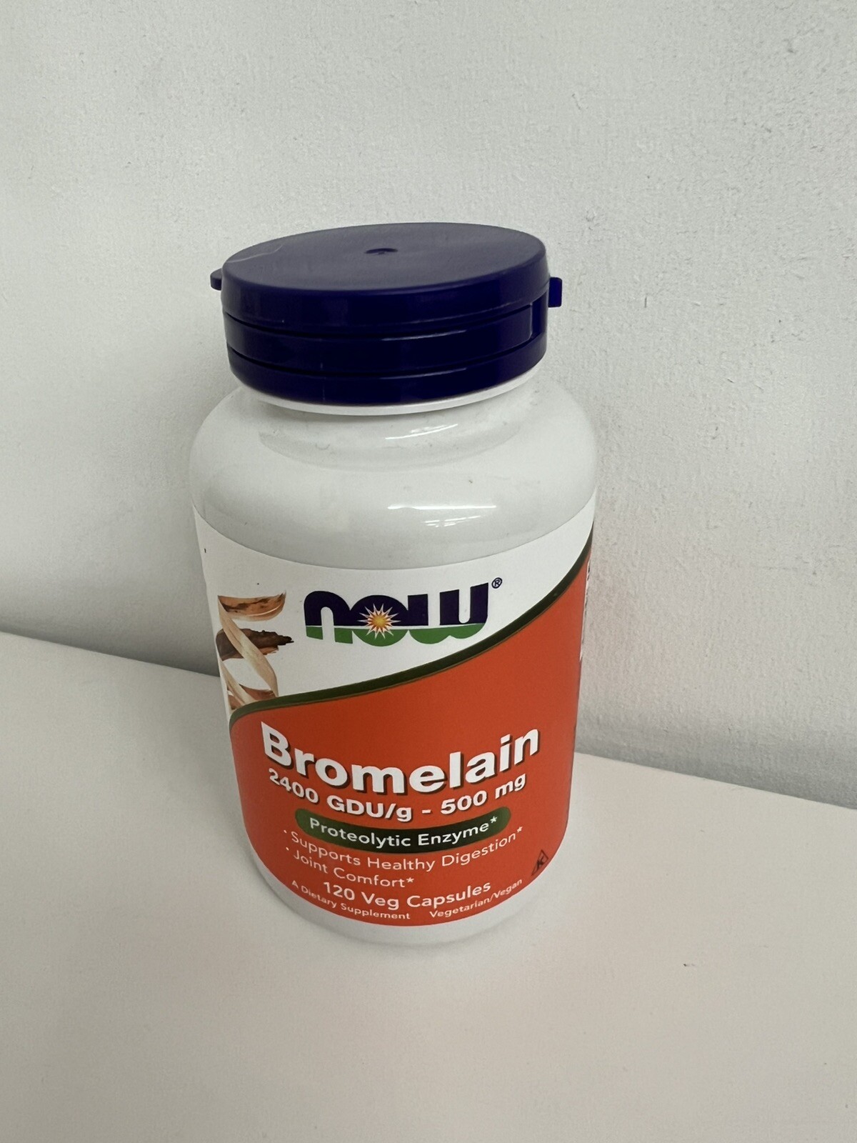 NOW FOODS Bromelain 500 mg 120 Veg Capsules BB 7/28 U55