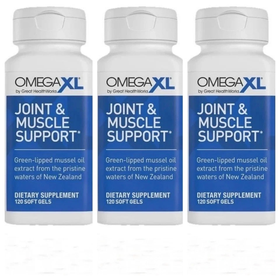 Omega XL 300 Capsules Green Lipped Mussel Joint & Muscle Relief Supplement, FAST