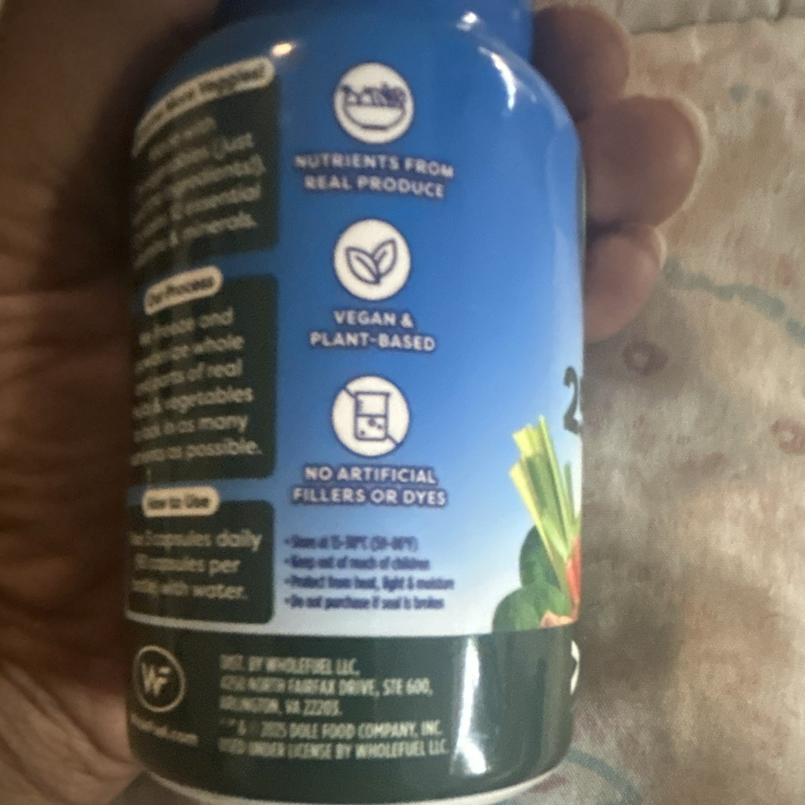 Dole 25 Veggies Whole Food Dietary Supplement – Vegan – 90 Capsules