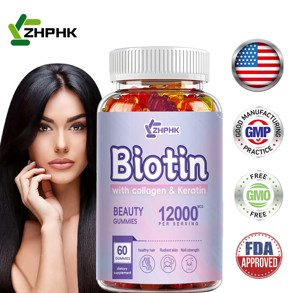 Biotin Collagen & Keratin 12,000mcg For Hair, Skin, Nails, Bone and Joint Health