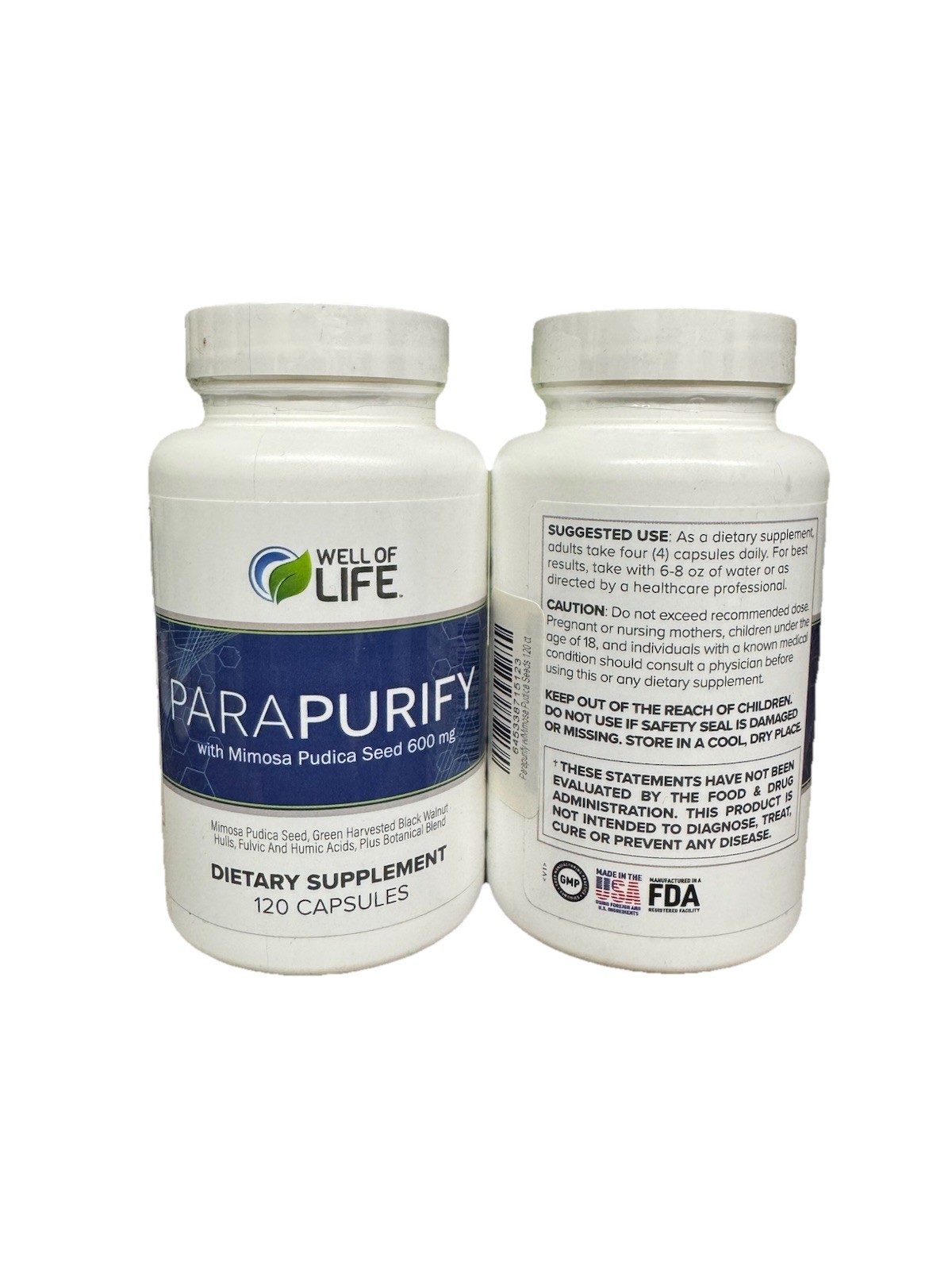 WELL OF LIFE ParaPurify | 120 Vegetarian Capsules Free Shipping(2 Unit)💫✨