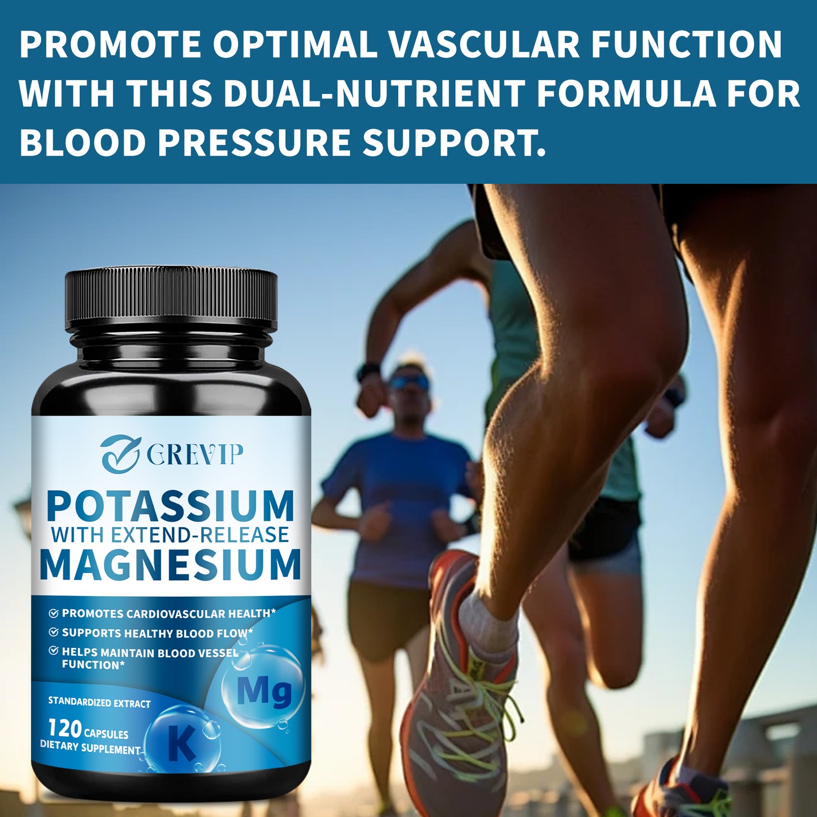 Potassium+ Magnesium – Supports Cardiovascular Health, Relieves Leg Cramps