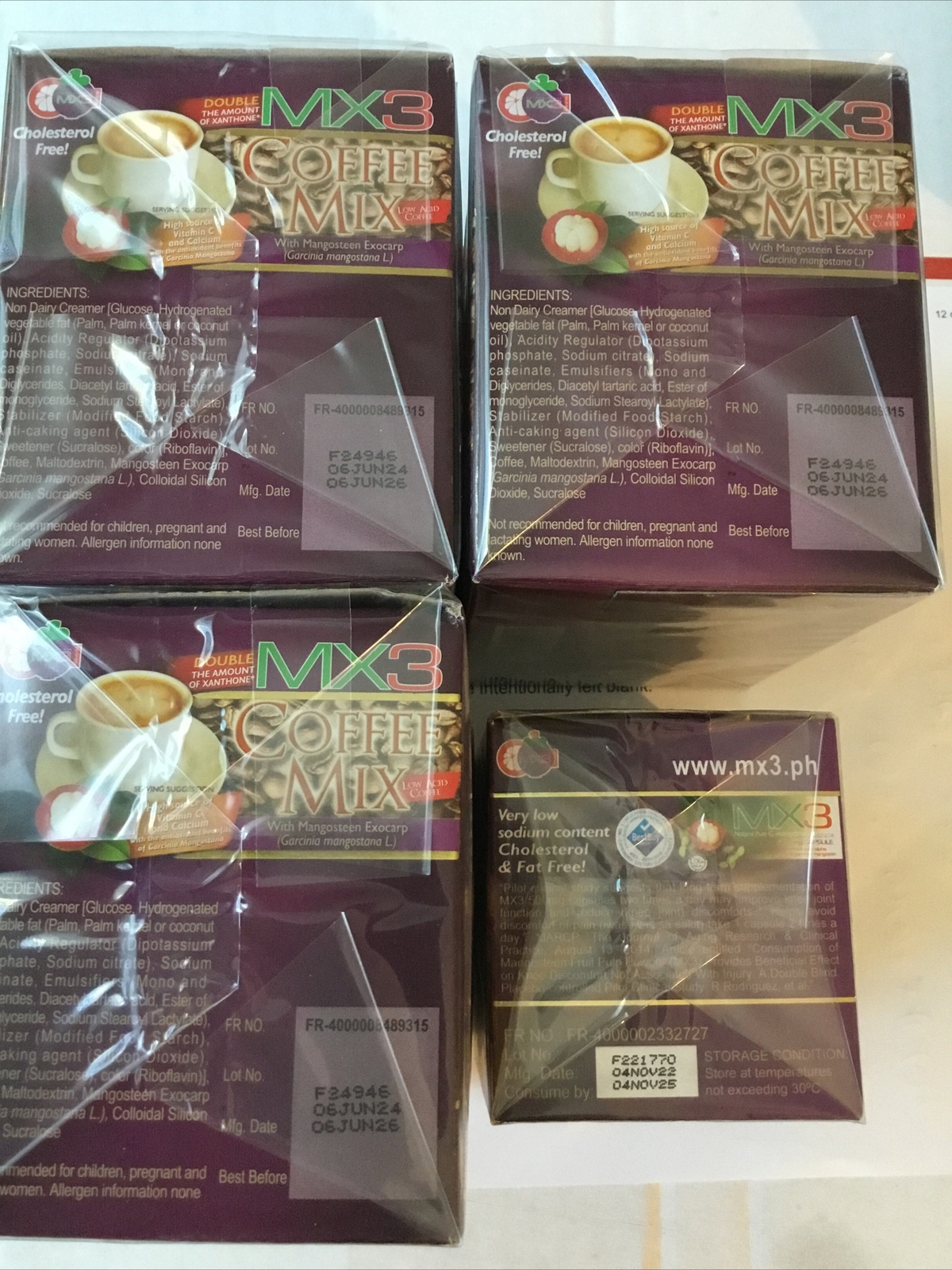 3BOXES MX3 COFFEE(high source Of VitC@ Calcium) &1Box Of Mx3 Plain 60 Capsules