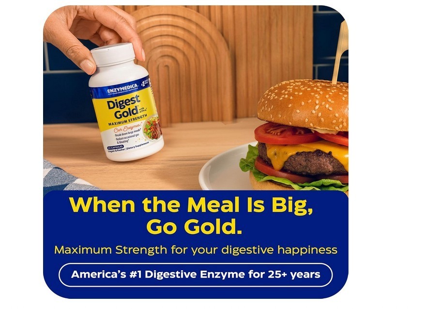 Enzymedica Digest Gold Max Strength w/ ATPro – 21 Caps Digestive Enzymes NEW