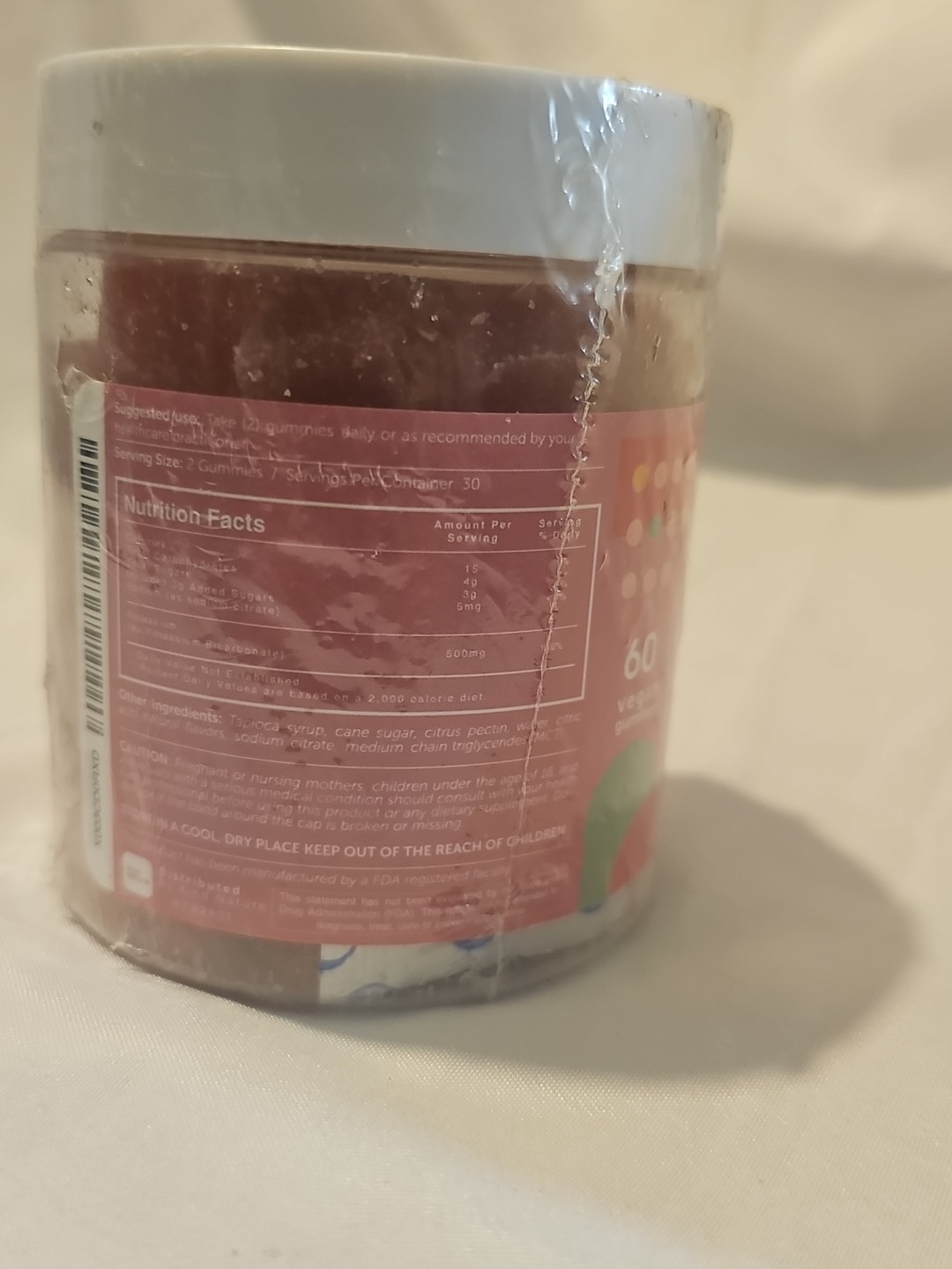 KindNature Potassium Bicarbonate gummies 60 Vegan Gummies Exp 10/2025