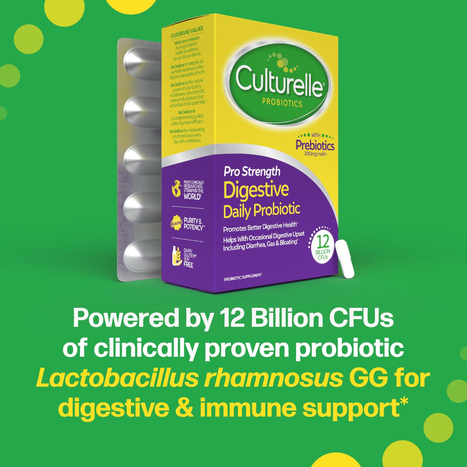 Culturelle Pro Strength Daily Probiotics For 60 Count (Pack of 1), Multi