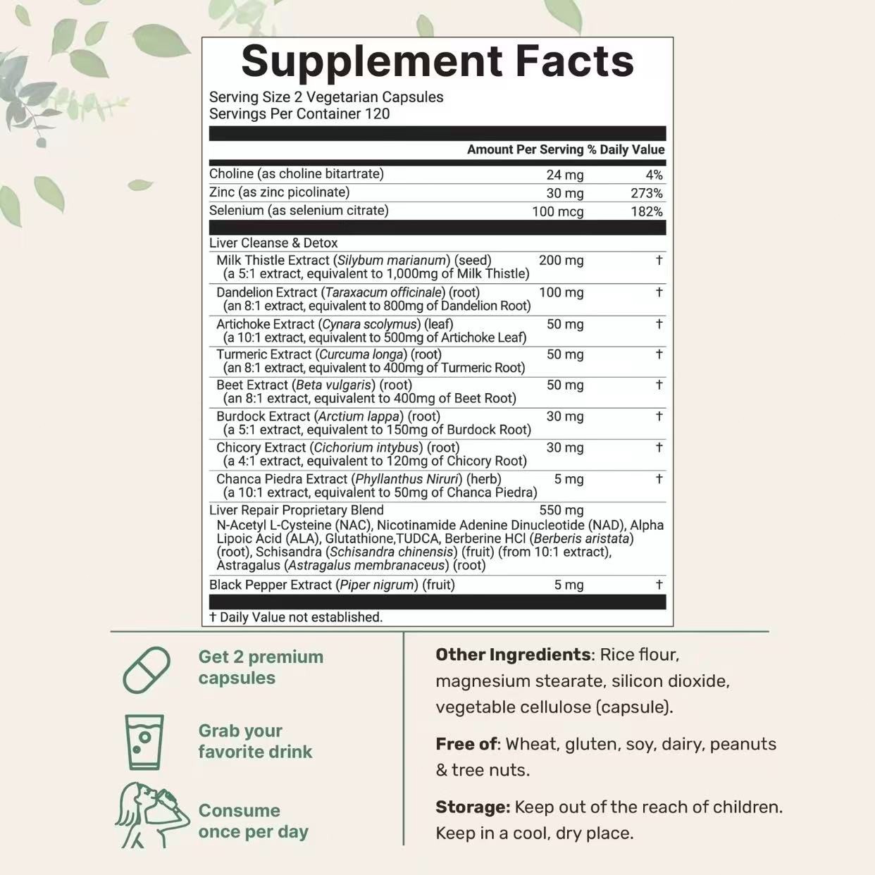 Micro Ingredients Liver Detox,240 Veggie Capsules,20-in-1 Advanced Support