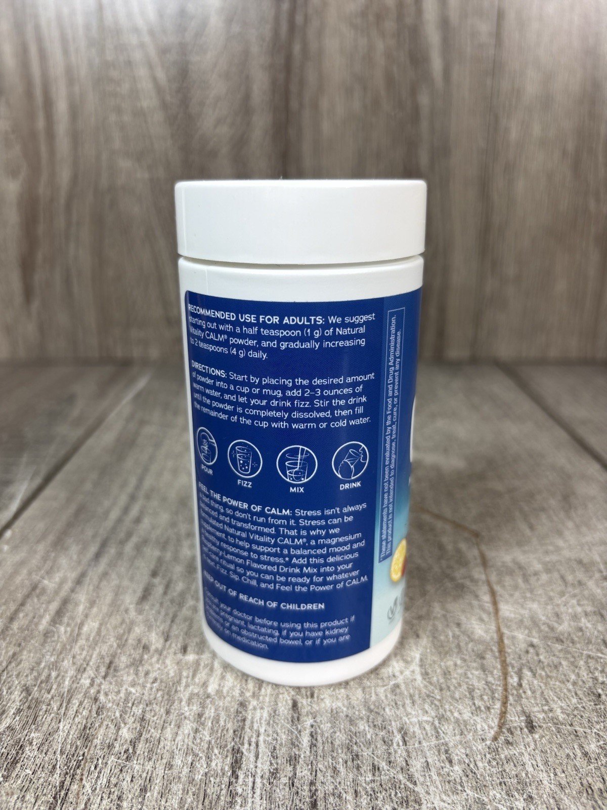 Natural Vitality Calm Magnesium Raspberry-Lemon Drink Mix 4 OZ 12/2027