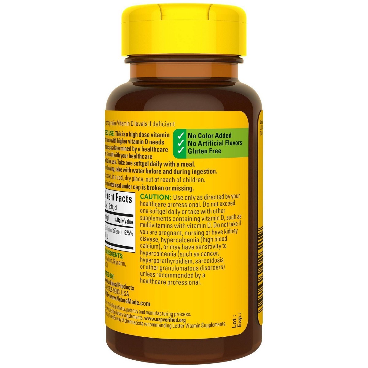 Nature Made Extra Strength Vitamin D3 5000 IU (125 mcg) – 90ct