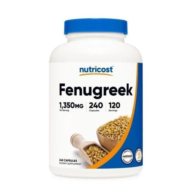Nutricost Fenugreek Seed 675mg, 240 Capsules – Gluten Free & Non-GMO