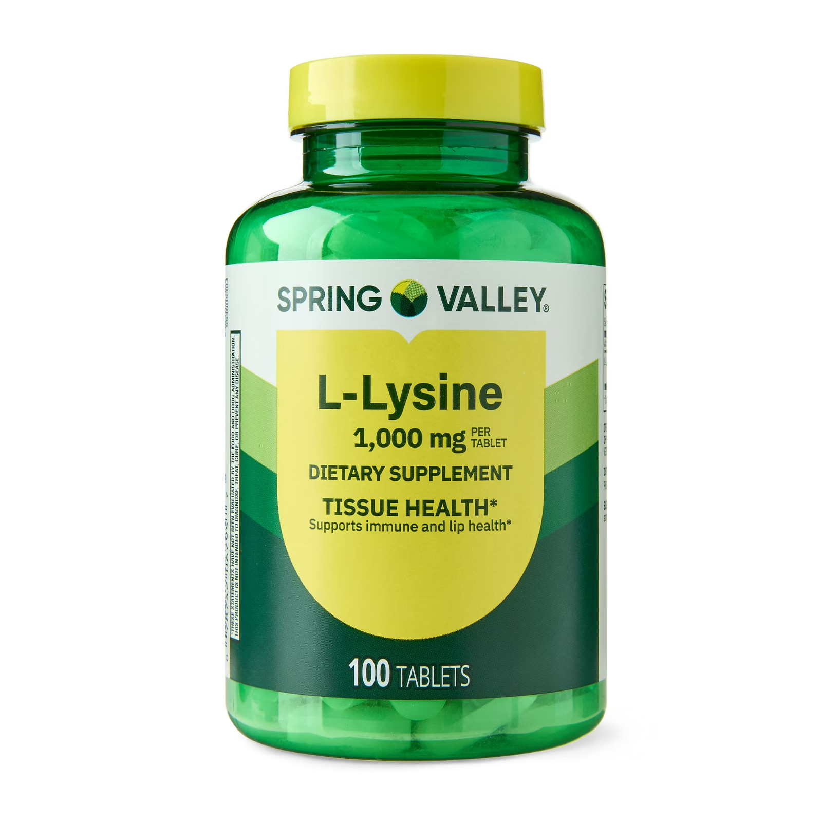 Spring Valley L-lysine Tablets 1000 mg 100 Tablets Fresh Stock Free Shipping