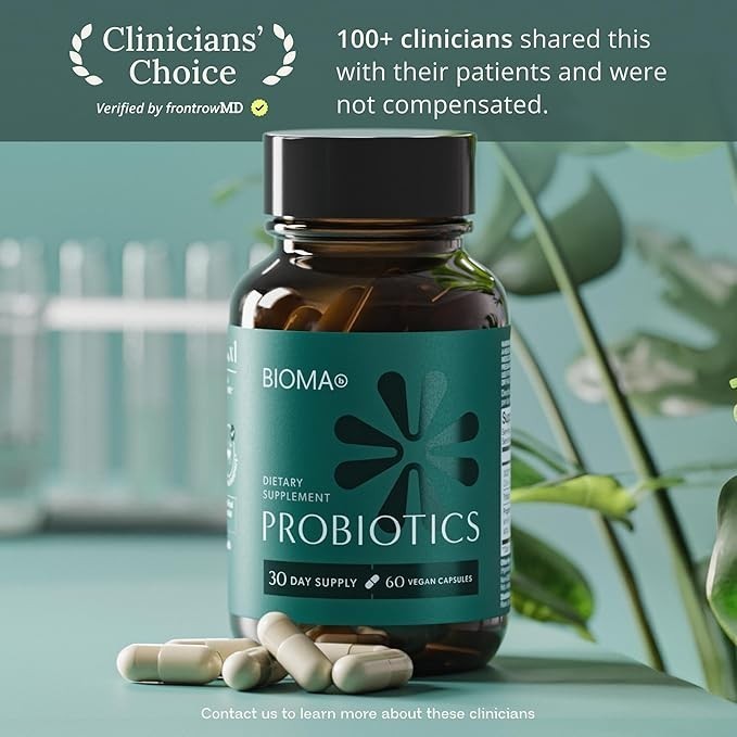 BIOMA Probiotics – Digestive Health – Gut Support for Men & woman 60 ct (30 day)
