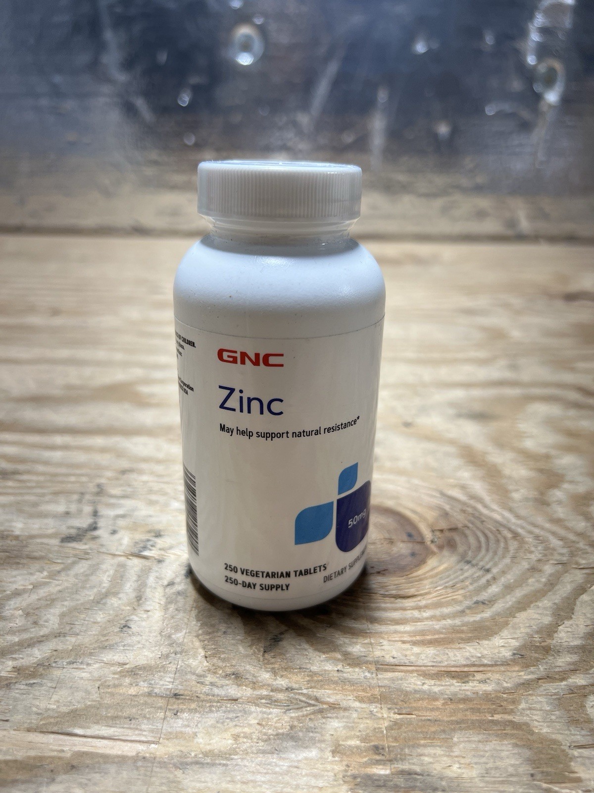 GNC Zinc 50MG 250 Vegetarian Tablets 04/2028