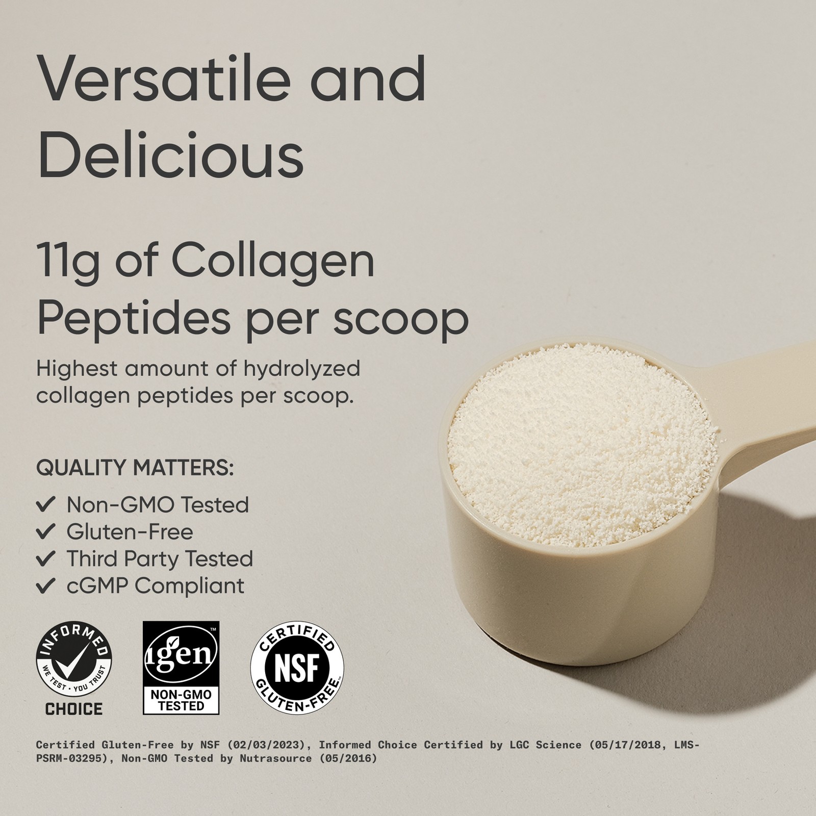 Collagen Peptides Vanilla Bean Hydrolyzed for Healthy Skin & Joints 16.89oz