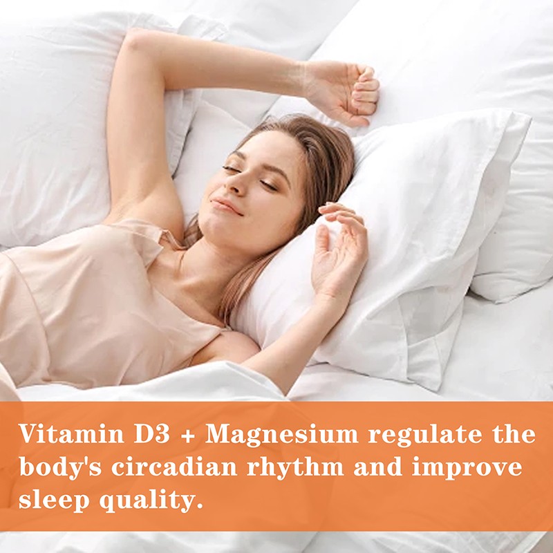 Vitamin D3 + K2 – Magnesium,Zinc – Promote Bone Health and Improve Sleep Quality