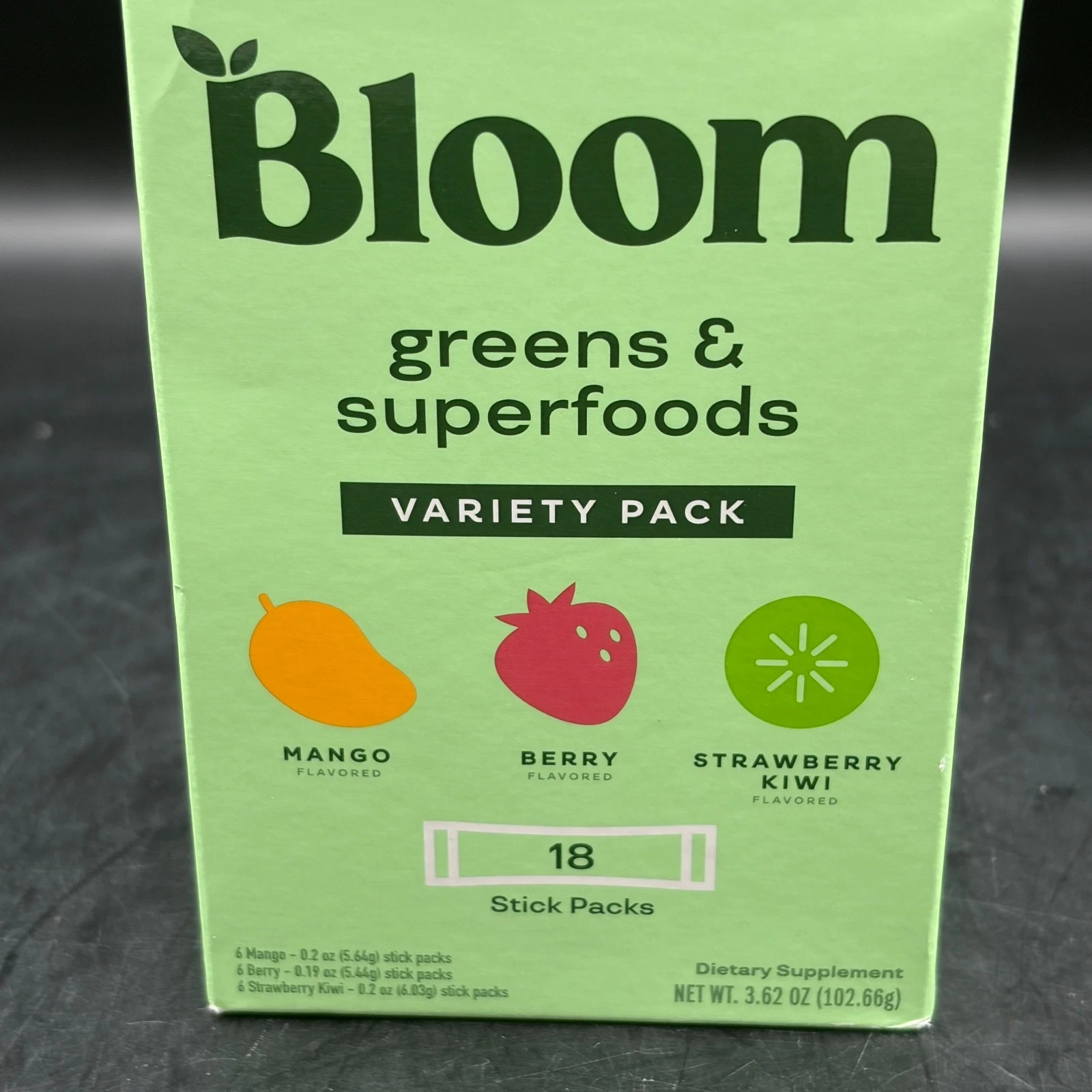 BLOOM NUTRITION Greens and Superfoods Limited Edition – 3.86oz/18ct