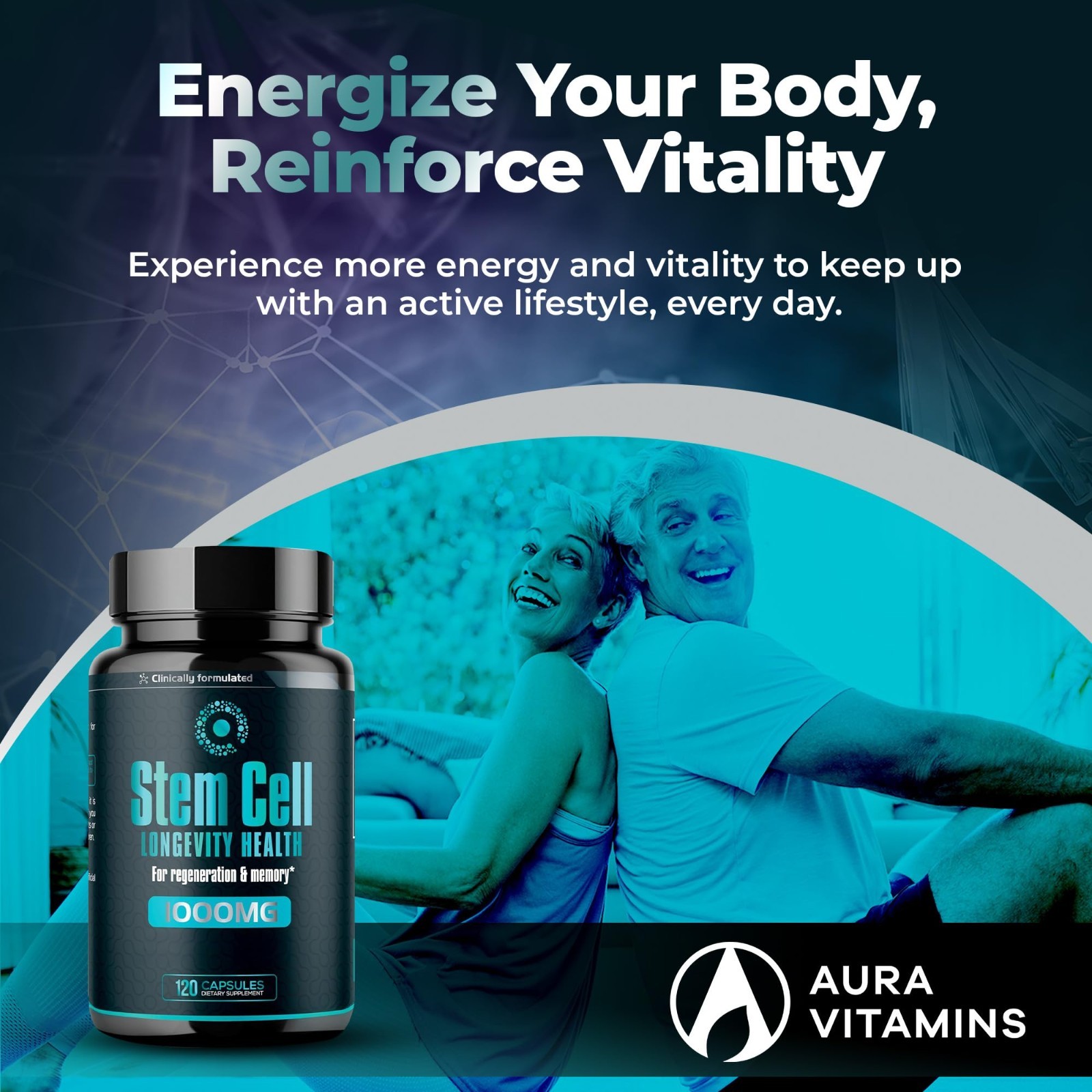 Premium Stem Cell Supplements 1000mg – Boost Immunity, Joint Support, Anti-Aging