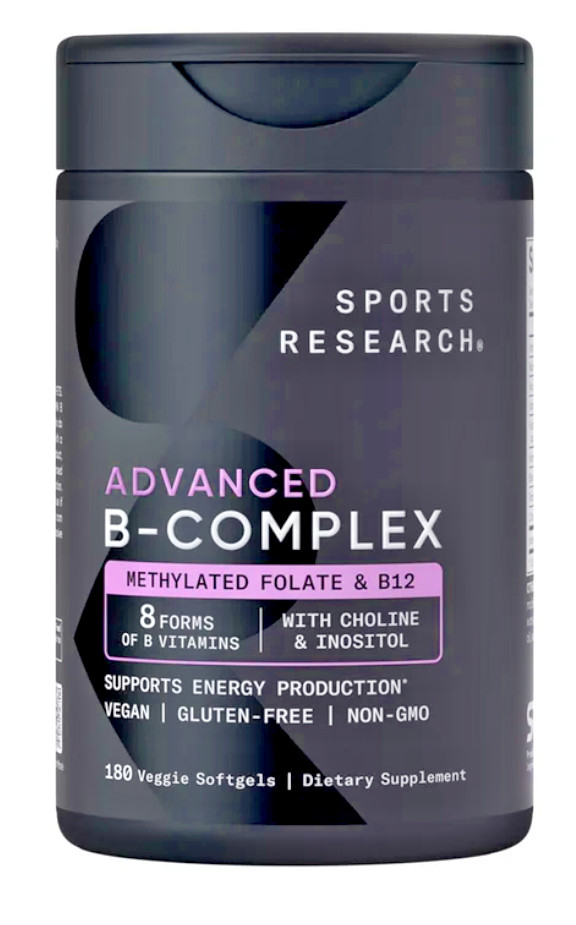 Sports Research Vitamin B Complex, 180 Veggie Soft Gels